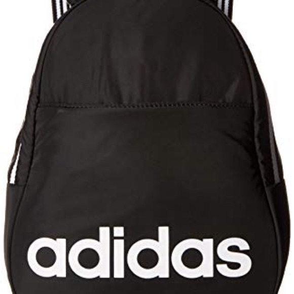 Adidas Black Mini Core Backpack with White Logo - Picture 6 of 6